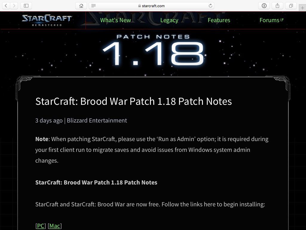 Starcraft installer for mac